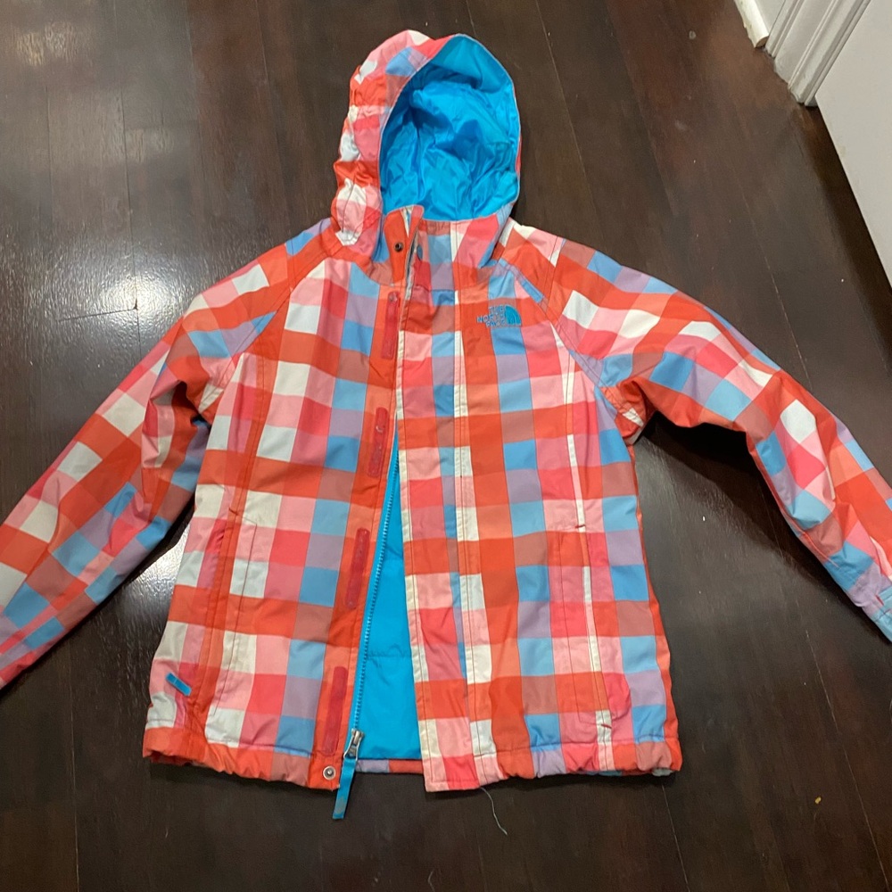 Girls Northface tri-weather jacket size 7/8 vest cute! smoke free home